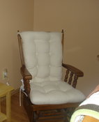 rocking chair with new cushions