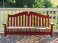 my front porch swing with cushion