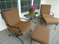 dupione oak chair cushions